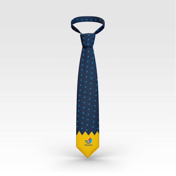 full color logo printed ties